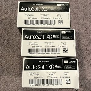 AutoSoft xc infusion sets - 3 boxes